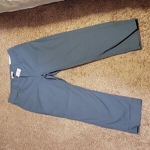 Loft straight crop pants- new with tags blueish/greyish/greenish color